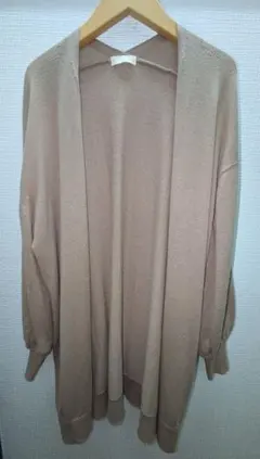 earthmusic＆ecology トッパーミディアムカーディガン BEIGE