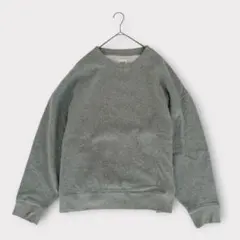 GAP ギャップ スウェット Vガゼット プレーン グレー トレーナー 裏起毛