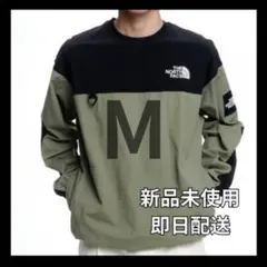 【韓国限定】NORTH FACE ALBANY CREWNECK M カーキ