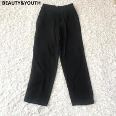 BEAUTY&YOUTH 洗える イージーブラックパンツ M