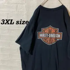ハーレーダビッドソン　超オーバーサイバックロゴTシャツ