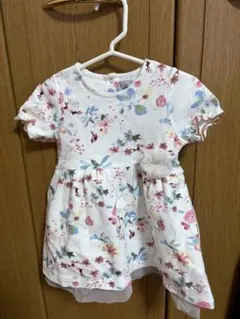 Petit Bateau 花柄ワンピース 12m 74cm