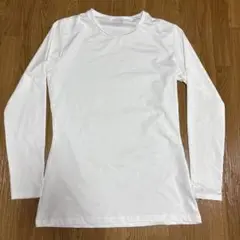 ホワイト 長袖 アンダーシャツ XXL サッカー 野球 インナー