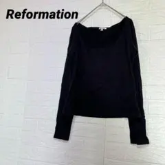 Reformation オーガニックコットン ロングスリーブTシャツ【Ｌ】