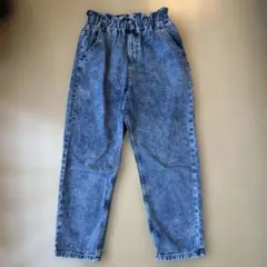 GU キッズ ケミカルウォッシュ デニムパンツ Lのサムネイル