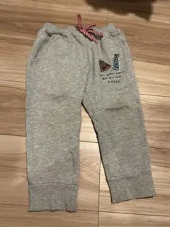 BREEZE キッズ スウェットパンツ グレー ピザ柄 110