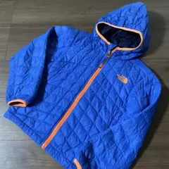 THE NORTH FACE フード付きジャンバー キッズXS 青