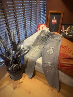 501 Loose Crash & Repair Denim ビームス限定 28のサムネイル
