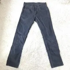 Levi's ダークグレー コーデュロイ スキニー パンツ 511 29×30
