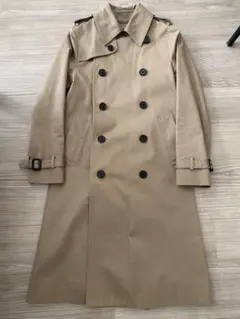 HYKE ベージュ ダブルブレスト トレンチコート サイズ1