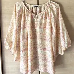 Rosa Romo フラワープリント 五分袖チュニック