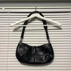 【値下げ不可】ZARA スタッズ付きブラックショルダーバッグ