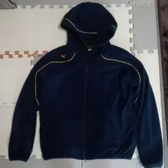 Mizuno Proフリースフード付きネイビーコート L