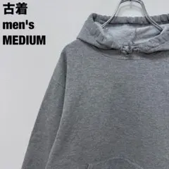 FRUIT OF THE LOOM パーカー 無地 プルオーバー グレー M古着