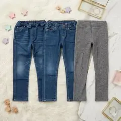 110cm 3枚セット UNIQLO・FREAK'S STORE デニム＆パンツ