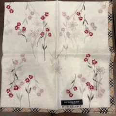 BURBERRY 花柄ハンカチ