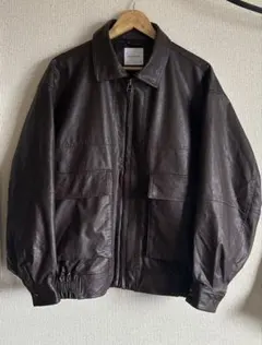 Fresk's Store フェイクレザーブルゾン ブラウン