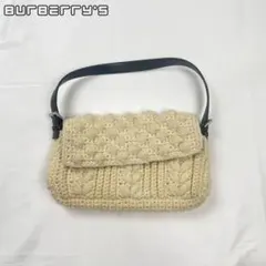 BURBERRY wool one shoulder bag
