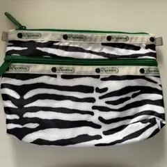 LeSportsac ミュベール ゼブラ柄ポーチ