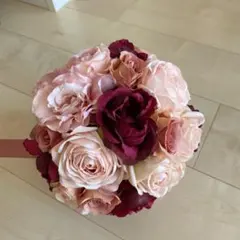 ウェディングブーケ＆ブートニア　(スタンド付き)