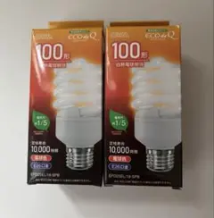 OHM ECO de Q 100形 蛍光灯 E26 2個