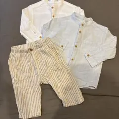 ZARA シャツ2点ズボン1点セットのサムネイル