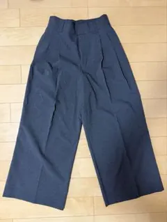 Zara ワイドパンツ　スラックス　ストライプ