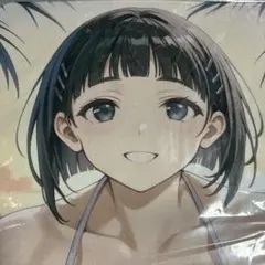 水着姿の直葉のプレイマット ラバーマット