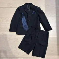 フォーマルスーツ 110cm ダークグレー ネクタイ付き