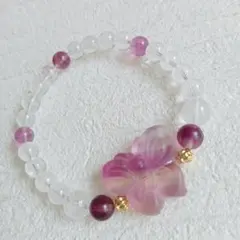 フローライトデザインブレスレット