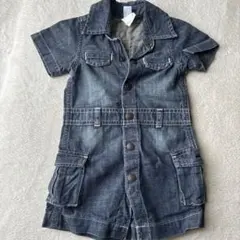 GAP デニム風ロンパース 70
