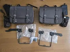 gb350c サイドバッグ+サポート左右セット デイトナ製 レザー調 