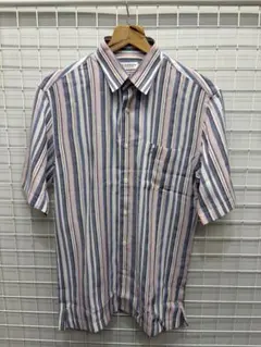 LANVIN（ランバン）半袖シャツ　ストライプ　M 2605-297のサムネイル