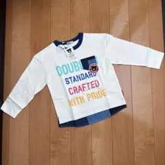 ★ダブルB★長袖Tシャツ★110★重ね着風★デニムアクセント★ミキハウス★日本