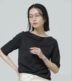 ナノユニバース⭐︎Anti Soaked 汗染み防止ボートネックTシャツのサムネイル