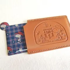 非売品【スヌーピー】新品『ケース付カードミラー』