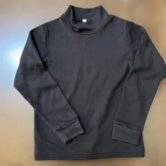 黒 ハイネック 長袖カットソー130