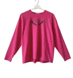 Kenzo tshirt ケンゾー ヴィンテージ 長袖 ロゴ ピンク Tシャツのサムネイル