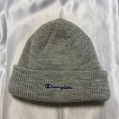 Champion ビーニー ニット帽 グレー 裏ボアのサムネイル