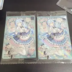 ホロカ　ホロライブカード　雪花ラミィ　2枚　ウエハース　プロモ