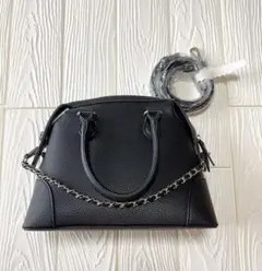 【RODE SKO 】ロデスコ チェーンボストンバッグ　ショルダーバッグ　黒のサムネイル