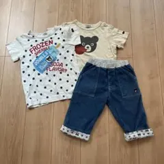 DOUBLE.B Tシャツ2枚 パンツセット