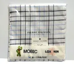 【未使用】PIERRE BALMAIN チェック柄 ハンカチ 白