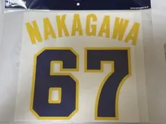 オリックスバファローズ　中川圭太選手　BlueWaveネーム＆ナンバーシート
