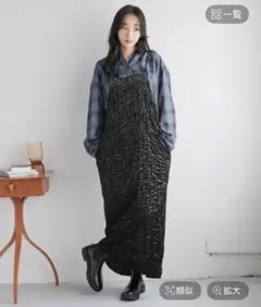 LOWRYS FARM ウネウネベロアワンピース