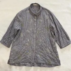 美品】marble SUD マーブルシュッド クラゲ刺繍 スカラップ ブラウス