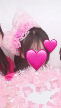 体育祭　盛り髪　リボン　ピンクヒョウ柄