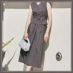 Mila Owen ウォッシャブルバルーンスカート ベージュ - メルカリ