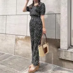 トリートユアセルフ　花柄　トップス　ロングパンツ　セットアップ