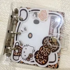 あ*♡様 ハローキティ ヒョウ柄 リングバインダー シール帳 バインダー